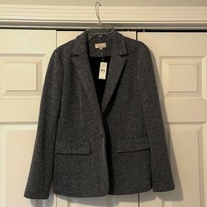 Loft Herringbone Blazer